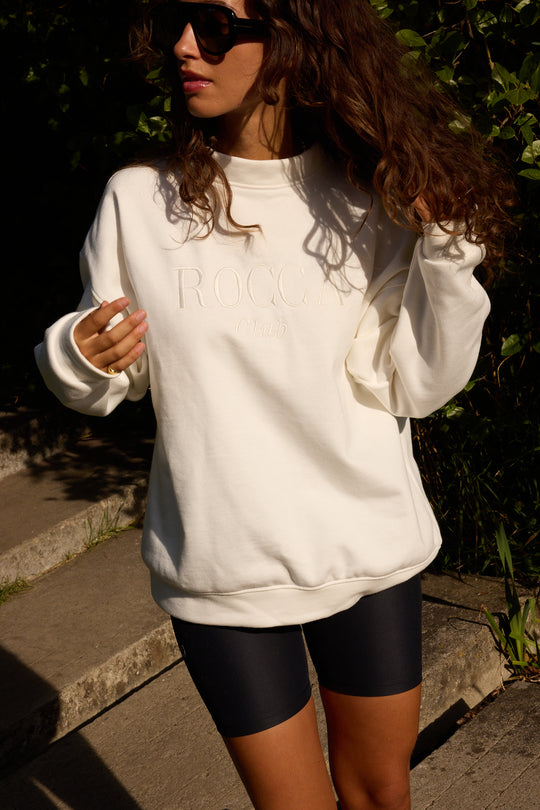 unisex organic cotton benji sweatshirt off-white logo