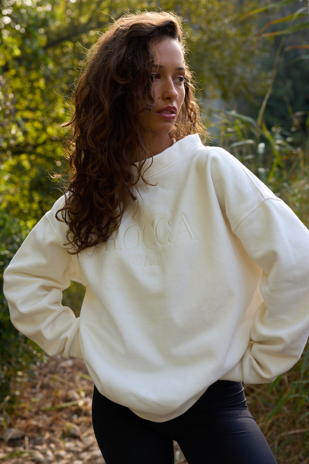 unisex organic cotton benji sweatshirt off-white logo