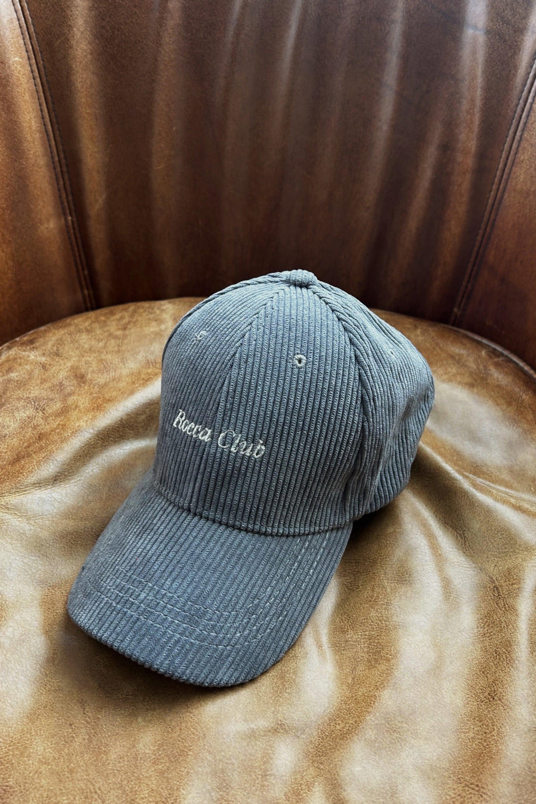 organic corduroy alex cap grey - Rocca Club