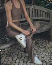 Load image into Gallery viewer, sustainable athleisure cleo top taupe - Rocca Club
