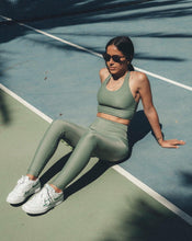 Load image into Gallery viewer, sustainable athleisure theo leggings sage - Rocca Club
